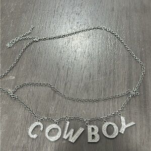 Rhinestone ‘COWBOY’ belt